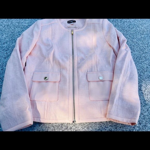 NWOT Karl Lagerfeld New Paris Pink Jacket Pockets - Picture 8 of 10